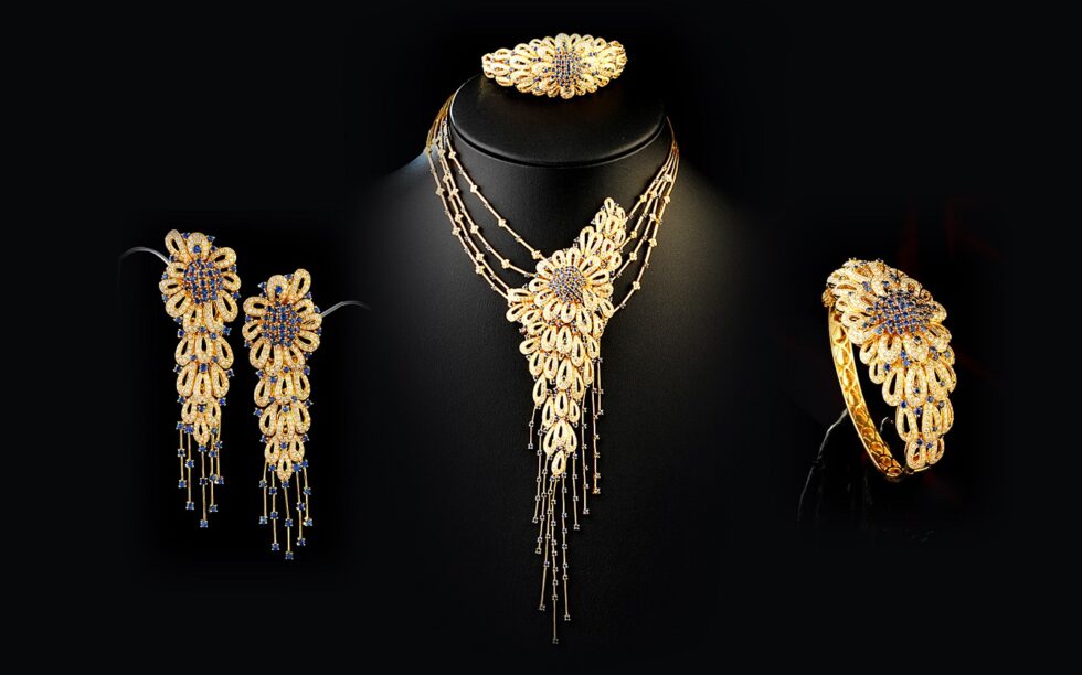Gems Gallery Gold Jewelry Set