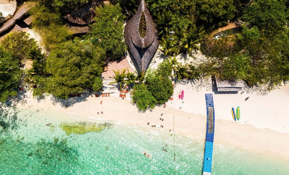 Top View of Banana Beach